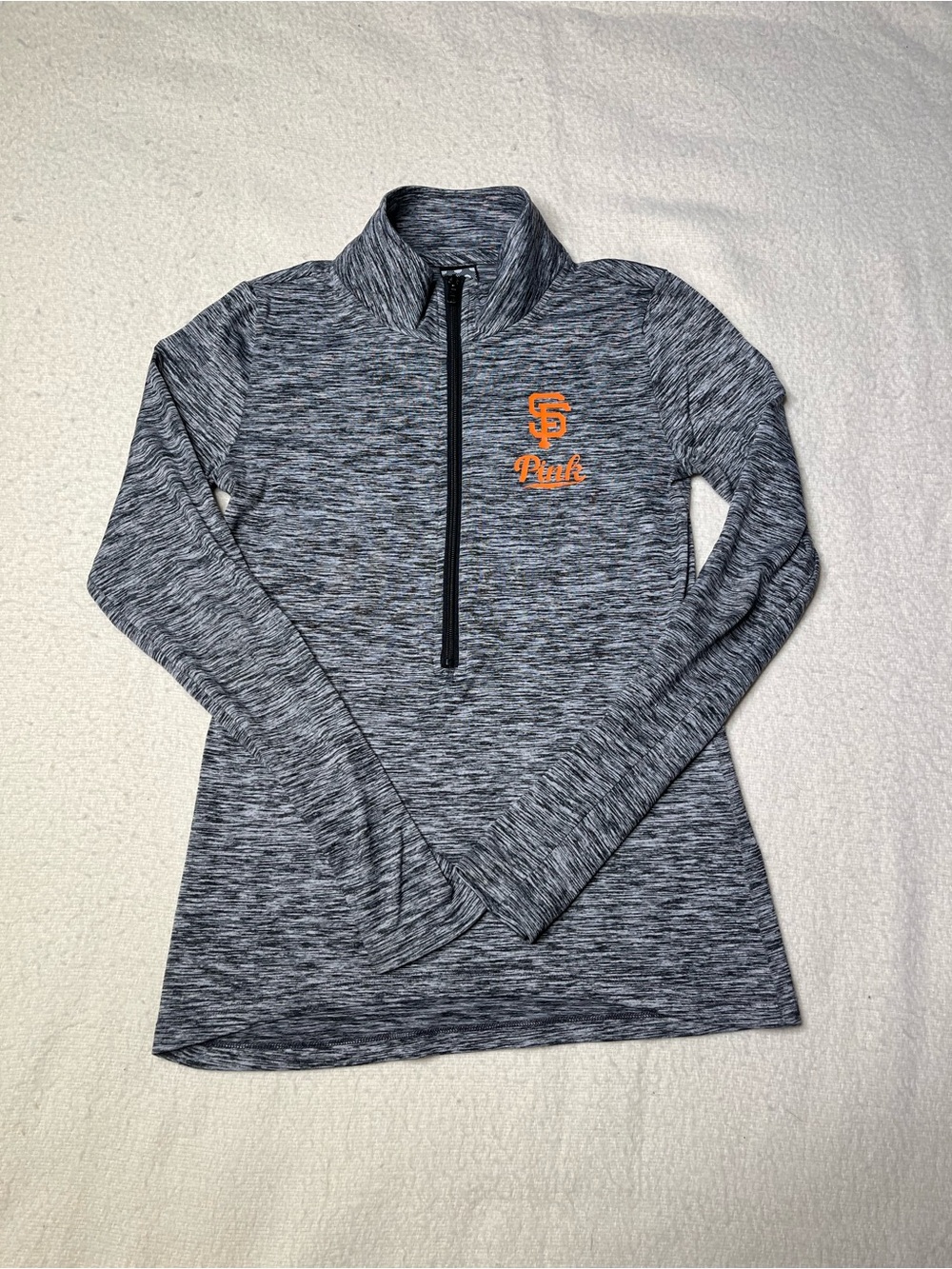 Pink Victoria Secret Ultimate MLB SF San Francisco Giants Gray Pullover Womens S